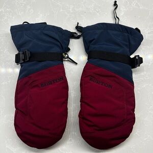 Burton Burgundy and Navy Mittens
